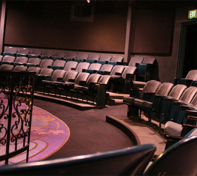 View of seating inside Hughes Penthouse Theater